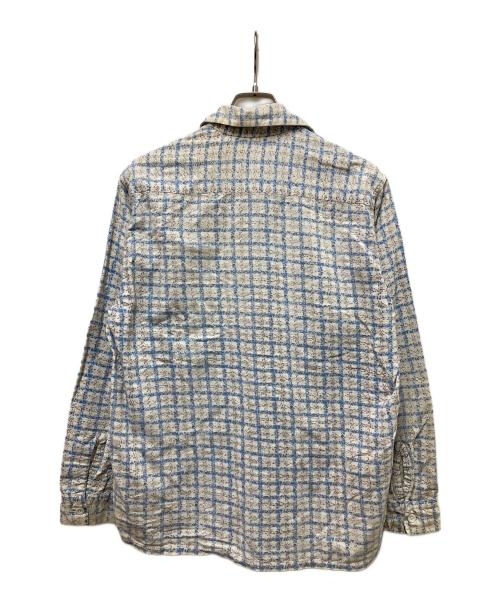 USED（ユーズド）used (ユーズド) 50s-60s ループカラープリントネルシャツ ホワイト サイズ:不明の古着・服飾アイテム
