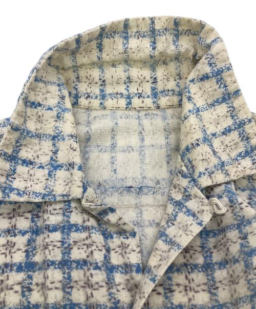 USED（ユーズド）used (ユーズド) 50s-60s ループカラープリントネルシャツ ホワイト サイズ:不明の古着・服飾アイテム