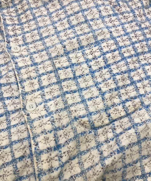 USED（ユーズド）used (ユーズド) 50s-60s ループカラープリントネルシャツ ホワイト サイズ:不明の古着・服飾アイテム