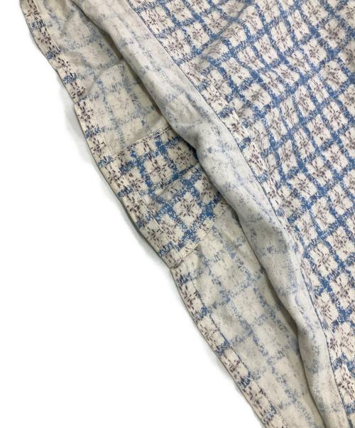 USED（ユーズド）used (ユーズド) 50s-60s ループカラープリントネルシャツ ホワイト サイズ:不明の古着・服飾アイテム