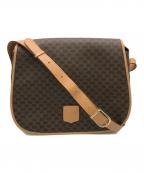 CELINEセリーヌ）の古着「マカダム柄ショルダーバッグ」｜ブラウン