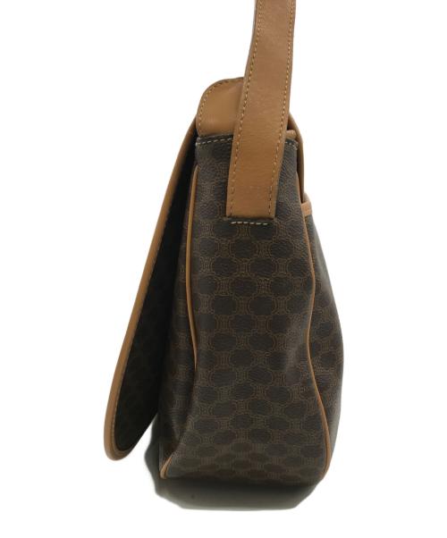 CELINE（セリーヌ）CELINE (セリーヌ) マカダム柄ショルダーバッグ ブラウンの古着・服飾アイテム