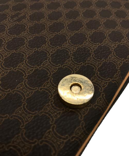 CELINE（セリーヌ）CELINE (セリーヌ) マカダム柄ショルダーバッグ ブラウンの古着・服飾アイテム