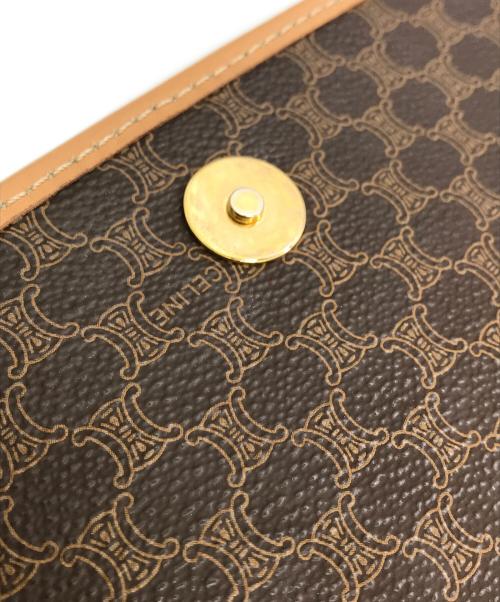 CELINE（セリーヌ）CELINE (セリーヌ) マカダム柄ショルダーバッグ ブラウンの古着・服飾アイテム