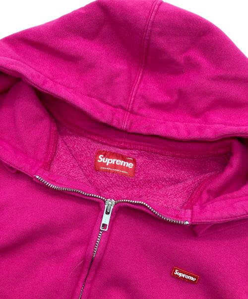 SUPREME（シュプリーム）Supreme (シュプリーム) Small Box Zip Up Hooded Sweatshirt ピンク サイズ:Ｌの古着・服飾アイテム