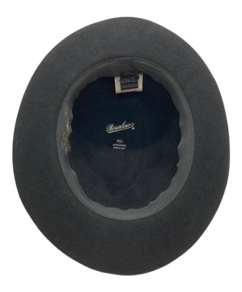 BORSALINO（ボルサリーノ）BORSALINO (ボルサリーノ) ラビットフェルトハット ブラック サイズ:58の古着・服飾アイテム