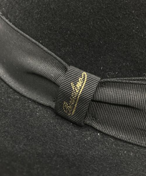 BORSALINO（ボルサリーノ）BORSALINO (ボルサリーノ) ラビットフェルトハット ブラック サイズ:58の古着・服飾アイテム