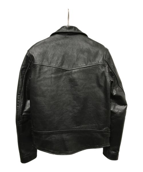 HORN WORKS（ホーンワークス）HORN WORKS (ホーンワークス) ライダースジャケット ブラック サイズ:Ｌの古着・服飾アイテム