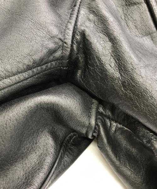 HORN WORKS（ホーンワークス）HORN WORKS (ホーンワークス) ライダースジャケット ブラック サイズ:Ｌの古着・服飾アイテム