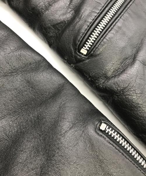 HORN WORKS（ホーンワークス）HORN WORKS (ホーンワークス) ライダースジャケット ブラック サイズ:Ｌの古着・服飾アイテム