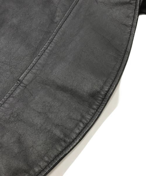 HORN WORKS（ホーンワークス）HORN WORKS (ホーンワークス) ライダースジャケット ブラック サイズ:Ｌの古着・服飾アイテム