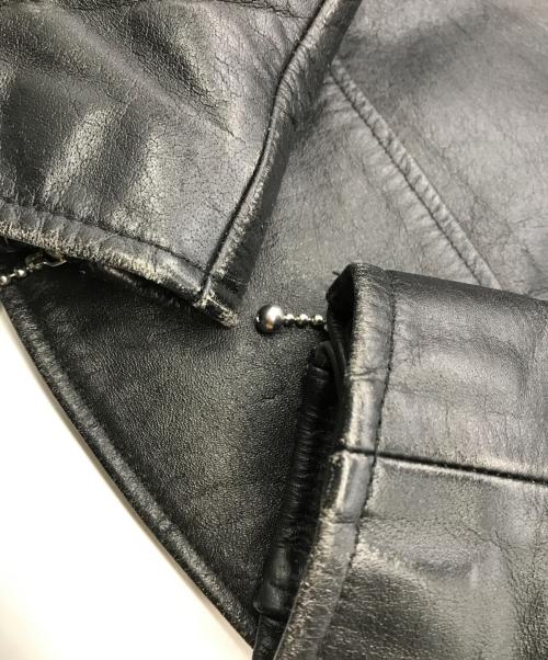 HORN WORKS（ホーンワークス）HORN WORKS (ホーンワークス) ライダースジャケット ブラック サイズ:Ｌの古着・服飾アイテム