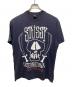 stussy（ステューシー）の古着「スカルプリントTシャツ」｜ネイビー