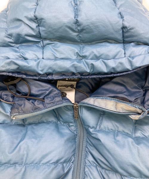 Patagonia（パタゴニア）Patagonia (パタゴニア) Down Sweater Pullover Hoodie ブルー サイズ:Mの古着・服飾アイテム