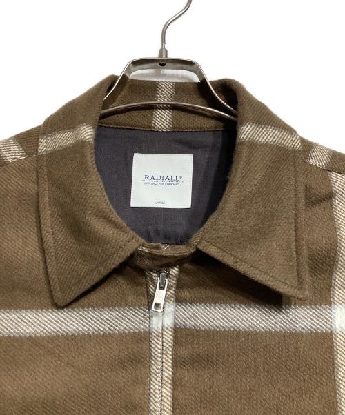 RADIALL（ラディアル）RADIALL (ラディアル) ZIP UP JACKET/ジップアップジャケット ブラウン サイズ:Lの古着・服飾アイテム