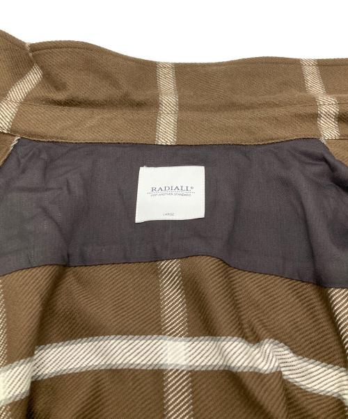 RADIALL（ラディアル）RADIALL (ラディアル) ZIP UP JACKET/ジップアップジャケット ブラウン サイズ:Lの古着・服飾アイテム