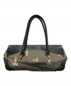 TOD'Sトッズ）の古着「ワンショルダーバッグ」｜ブラック×ベージュ