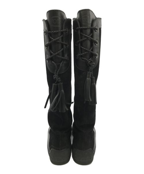 TOD'S（トッズ）TOD'S (トッズ) スエード切替ロングブーツ ブラック サイズ:39の古着・服飾アイテム