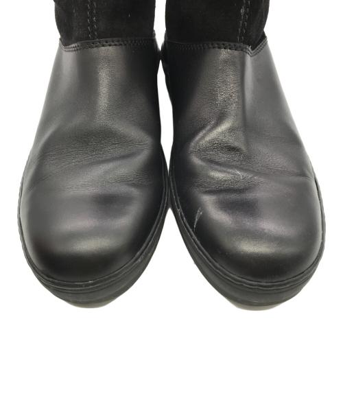 TOD'S（トッズ）TOD'S (トッズ) スエード切替ロングブーツ ブラック サイズ:39の古着・服飾アイテム