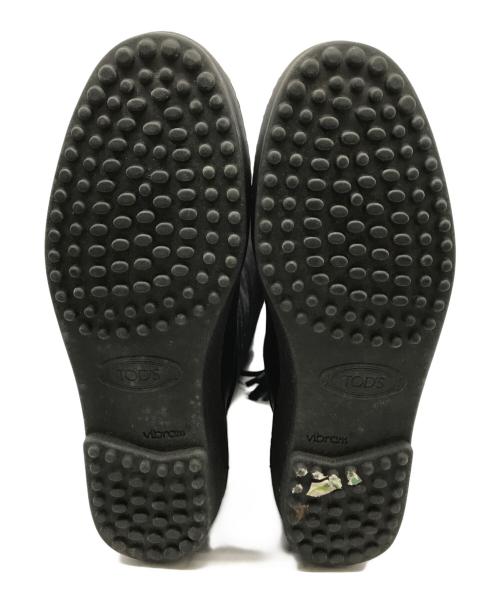 TOD'S（トッズ）TOD'S (トッズ) スエード切替ロングブーツ ブラック サイズ:39の古着・服飾アイテム