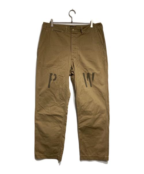 JELADO（ジェラード）JELADO (ジェラード) 41 Khaki Lastresort Chino Cloth”Stencil”/カーキ ラストリゾート チノクロス ステンシル ブラウン サイズ:１の古着・服飾アイテム