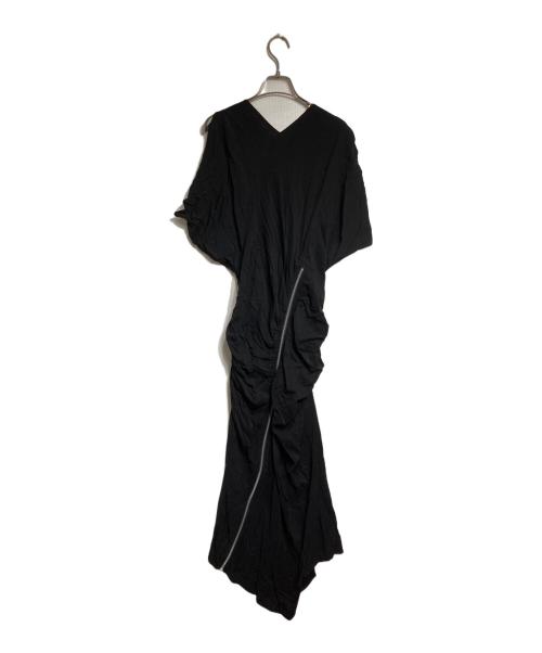 LIMI feu（リミフゥ）LIMI feu (リミフゥ) ツイストジップワンピース ブラック サイズ:Ｓの古着・服飾アイテム