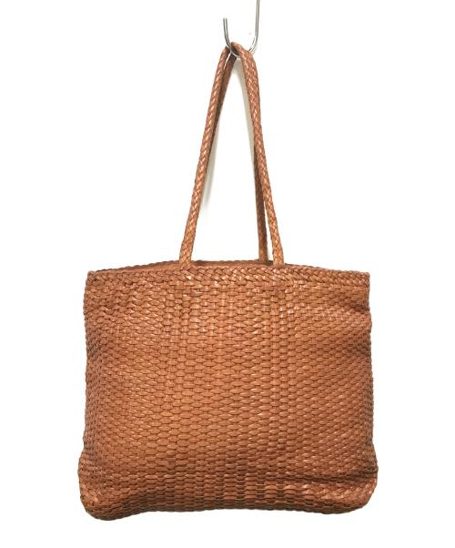 L.L.Bean（エルエルビーン）L.L.Bean (エルエルビーン) 80sレザー編込みトートバッグ ブラウンの古着・服飾アイテム