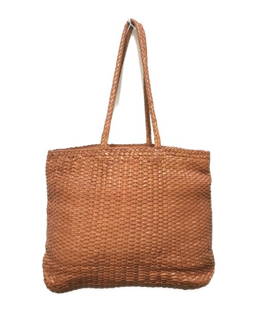 L.L.Bean（エルエルビーン）L.L.Bean (エルエルビーン) 80sレザー編込みトートバッグ ブラウンの古着・服飾アイテム