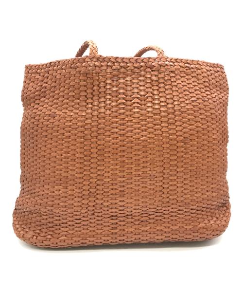 L.L.Bean（エルエルビーン）L.L.Bean (エルエルビーン) 80sレザー編込みトートバッグ ブラウンの古着・服飾アイテム