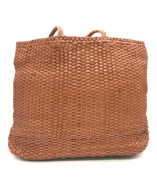 L.L.Bean（エルエルビーン）L.L.Bean (エルエルビーン) 80sレザー編込みトートバッグ ブラウンの古着・服飾アイテム