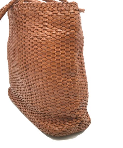 L.L.Bean（エルエルビーン）L.L.Bean (エルエルビーン) 80sレザー編込みトートバッグ ブラウンの古着・服飾アイテム