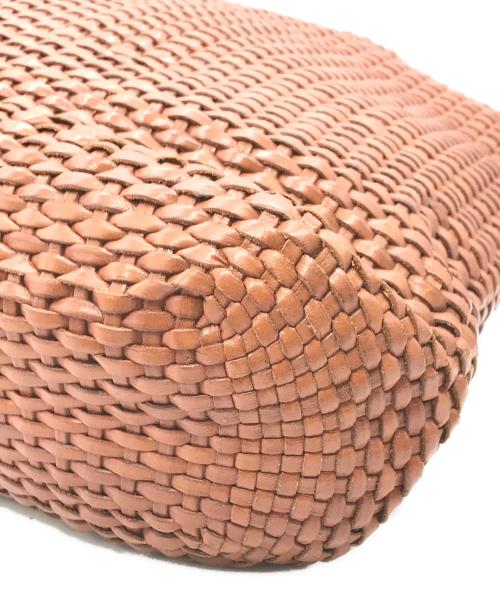 L.L.Bean（エルエルビーン）L.L.Bean (エルエルビーン) 80sレザー編込みトートバッグ ブラウンの古着・服飾アイテム