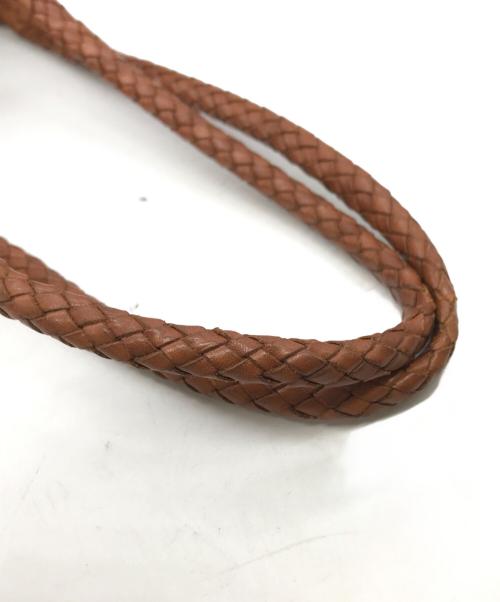 L.L.Bean（エルエルビーン）L.L.Bean (エルエルビーン) 80sレザー編込みトートバッグ ブラウンの古着・服飾アイテム