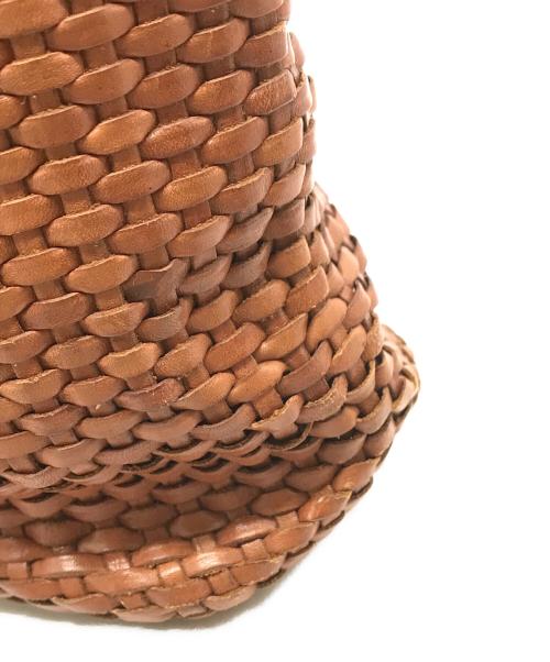 L.L.Bean（エルエルビーン）L.L.Bean (エルエルビーン) 80sレザー編込みトートバッグ ブラウンの古着・服飾アイテム