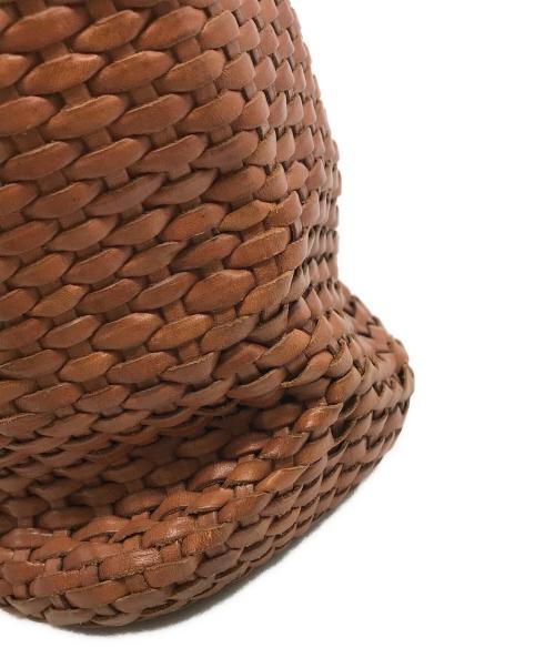 L.L.Bean（エルエルビーン）L.L.Bean (エルエルビーン) 80sレザー編込みトートバッグ ブラウンの古着・服飾アイテム