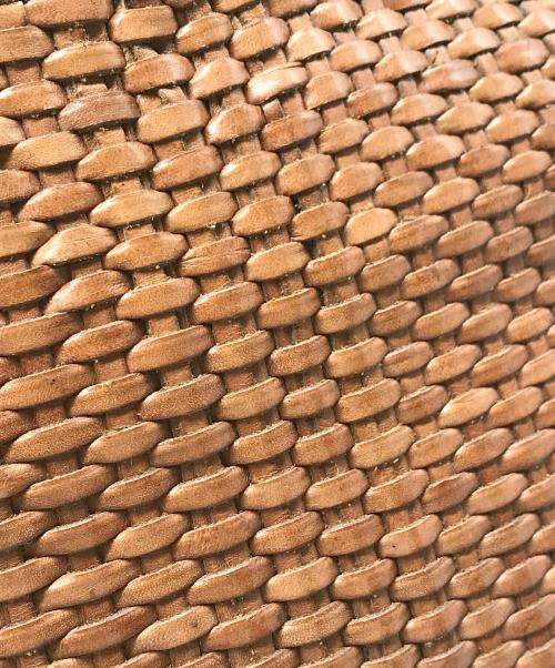 L.L.Bean（エルエルビーン）L.L.Bean (エルエルビーン) 80sレザー編込みトートバッグ ブラウンの古着・服飾アイテム