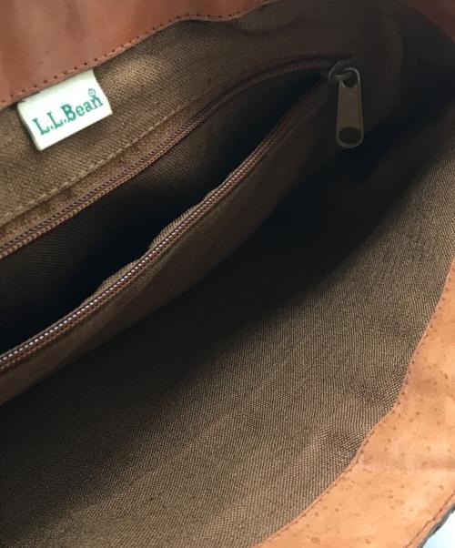 L.L.Bean（エルエルビーン）L.L.Bean (エルエルビーン) 80sレザー編込みトートバッグ ブラウンの古着・服飾アイテム