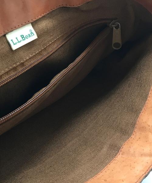 L.L.Bean（エルエルビーン）L.L.Bean (エルエルビーン) 80sレザー編込みトートバッグ ブラウンの古着・服飾アイテム