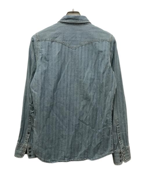 DIESEL（ディーゼル）DIESEL (ディーゼル) ジャガードデニムシャツ インディゴ サイズ:Sの古着・服飾アイテム