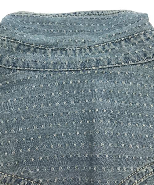 DIESEL（ディーゼル）DIESEL (ディーゼル) ジャガードデニムシャツ インディゴ サイズ:Sの古着・服飾アイテム