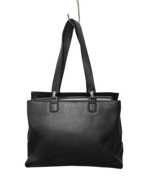 LOEWE（ロエベ）LOEWE (ロエベ) レザートートバッグ ブラックの古着・服飾アイテム