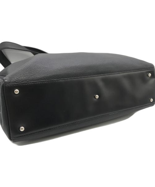 LOEWE（ロエベ）LOEWE (ロエベ) レザートートバッグ ブラックの古着・服飾アイテム