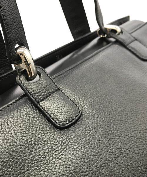 LOEWE（ロエベ）LOEWE (ロエベ) レザートートバッグ ブラックの古着・服飾アイテム