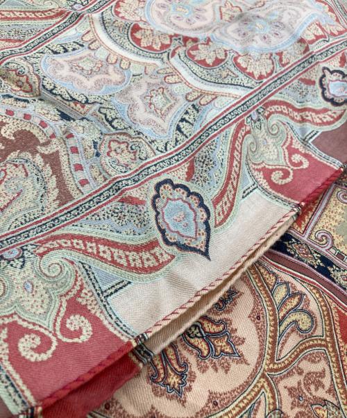 ETRO（エトロ）ETRO (エトロ) ペイズリー大判スカーフ ブラウンの古着・服飾アイテム