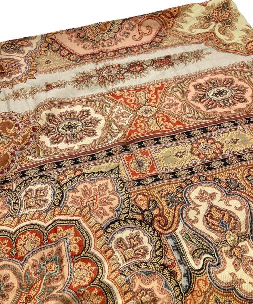 ETRO（エトロ）ETRO (エトロ) ペイズリー大判スカーフ ブラウンの古着・服飾アイテム