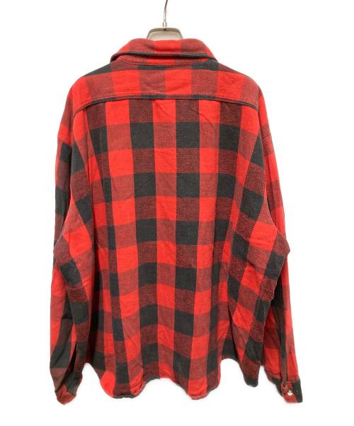 FIVE BROTHER（ファイブブラザー）FIVE BROTHER (ファイブブラザー) 70-80s ヘビーネルシャツ レッド サイズ:2XLの古着・服飾アイテム