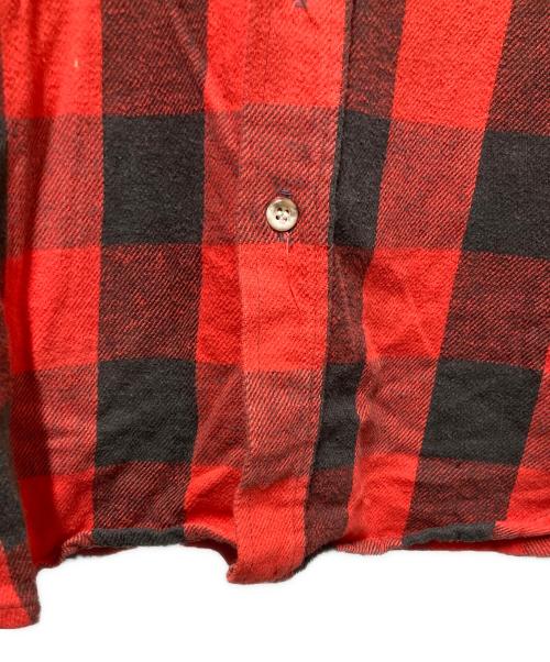 FIVE BROTHER（ファイブブラザー）FIVE BROTHER (ファイブブラザー) 70-80s ヘビーネルシャツ レッド サイズ:2XLの古着・服飾アイテム