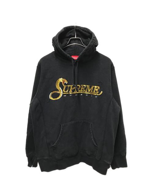 SUPREME（シュプリーム）SUPREME (シュプリーム) Sequin Viper Hooded Sweatshirt ブラック サイズ:Lの古着・服飾アイテム