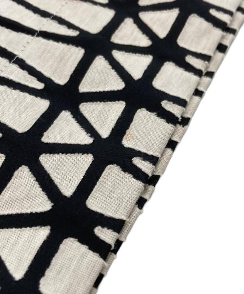 ISSEY MIYAKE（イッセイミヤケ）ISSEY MIYAKE (イッセイミヤケ) カット＆スティックガウチョパンツ/Gaucho pants ホワイト×ブラック サイズ:1の古着・服飾アイテム