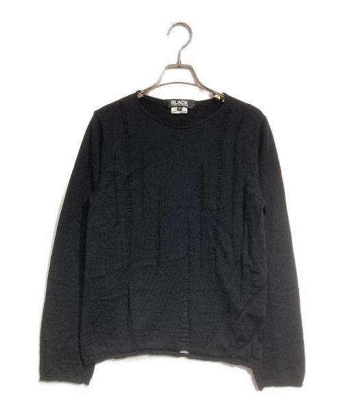 BLACK COMME des GARCONS（ブラックコムデギャルソン）BLACK COMME des GARCONS (ブラックコムデギャルソン) ダメージ加工ニット/Ripped knit ブラック サイズ:Ｍの古着・服飾アイテム